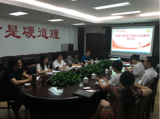 巅峰国际网站集团召开座谈会庆祝中国共产党建设95周年