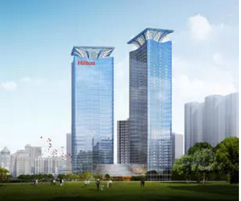 Hello，，，，Hilton！希尔顿旅馆入驻泸州金融商业中心【巅峰国际网站世纪城】