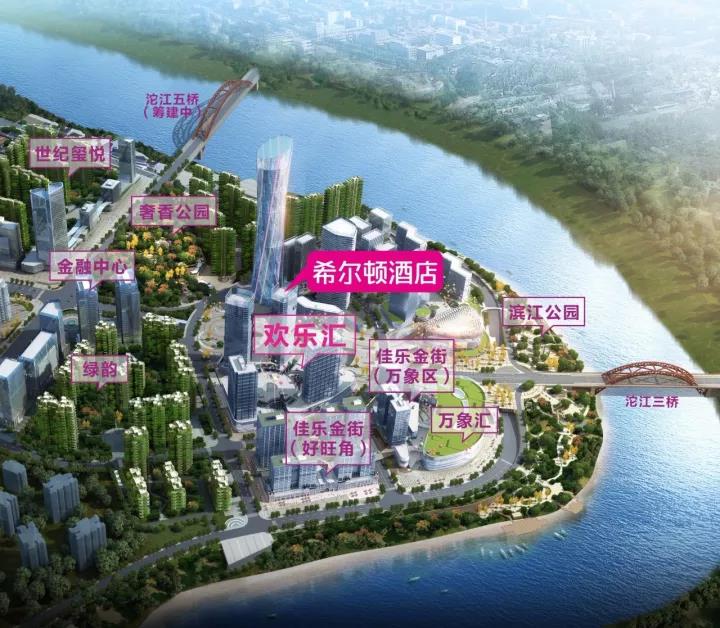 Hello，，，，Hilton！希尔顿旅馆入驻泸州金融商业中心【巅峰国际网站世纪城】